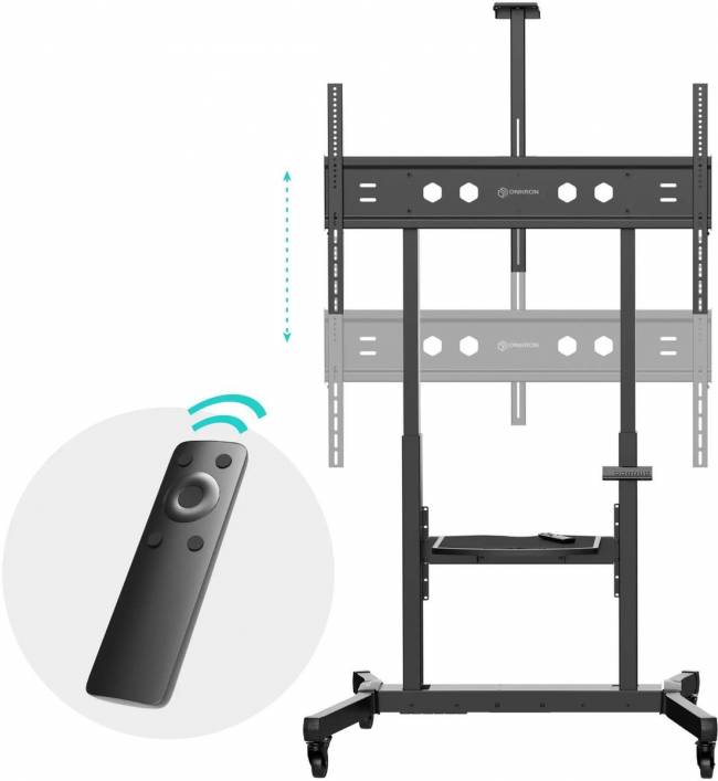 Мобильная стойка МОТОРИЗОВАННАЯ ONKRON на 1 ТВ ONKRON TS1991 eLift BLACK — для бизнеса и офиса Мобильная стойка МОТОРИЗОВАННАЯ ONKRON на 1 ТВ ONKRON TS1991 eLift BLACK — для бизнеса и офиса