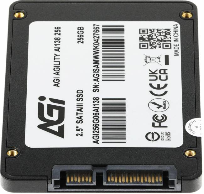 Накопитель SSD AGI TECHNOLOGY CO., LTD AGI256G06AI138 — для бизнеса и офиса Накопитель SSD AGI TECHNOLOGY CO., LTD AGI256G06AI138 — для бизнеса и офиса