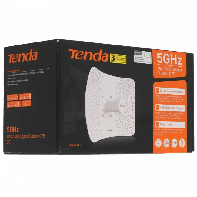 Точка доступа Tenda O9 — для бизнеса и офиса Точка доступа Tenda O9 — для бизнеса и офиса