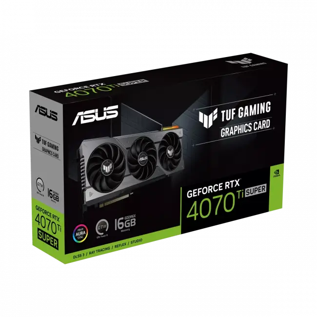 Видеокарта ASUS TUF-RTX4070TIS-16GGAMING — для бизнеса и офиса Видеокарта ASUS TUF-RTX4070TIS-16GGAMING — для бизнеса и офиса