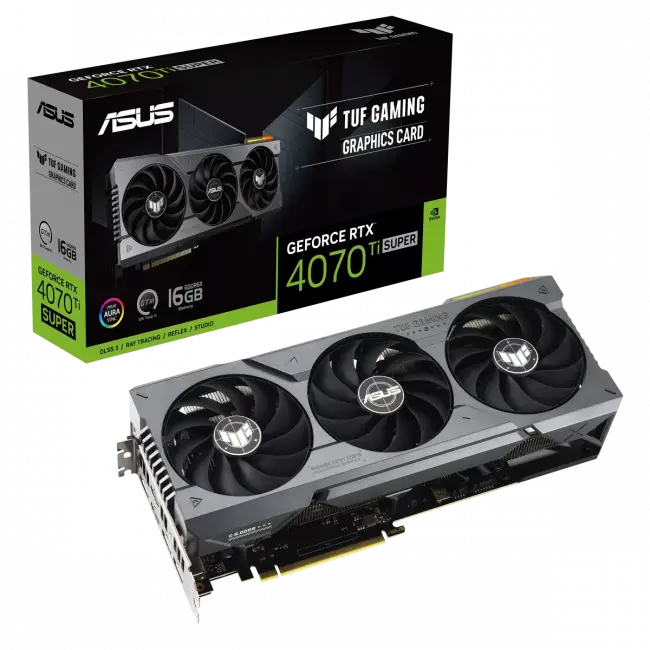 Видеокарта ASUS TUF-RTX4070TIS-16GGAMING — для бизнеса и офиса Видеокарта ASUS TUF-RTX4070TIS-16GGAMING — для бизнеса и офиса