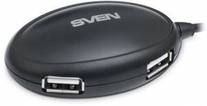 USB-концентратор SVEN HB-401, black SVEN HB-401 Black