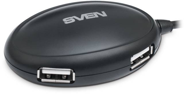 USB-концентратор SVEN HB-401, black SVEN HB-401 Black — для бизнеса и офиса USB-концентратор SVEN HB-401, black SVEN HB-401 Black — для бизнеса и офиса
