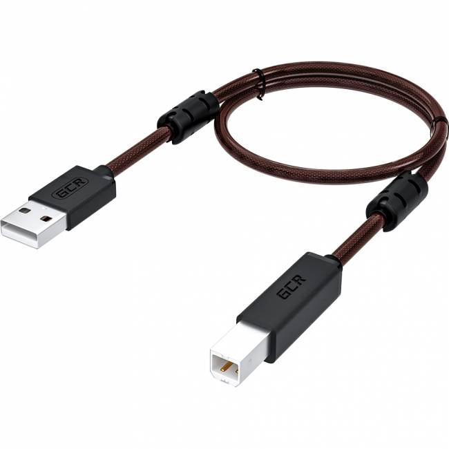 GCR Кабель PROF 1.5m USB 2.0, AM/BM, черно-прозрачный, ферритовые кольца, 28/24 AWG, экран, армированный, морозостойкий, GCR-52414 Кабель Greenconnect 1.5 м (GCR-52414) — для бизнеса и офиса