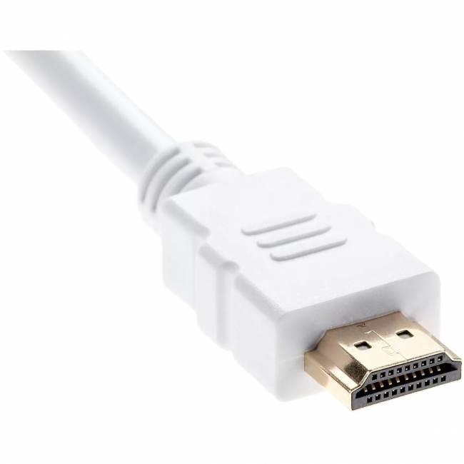 Кабель HDMI 19M/M ver 2.0, 1.8М, белый  Aopen/Qust <ACG711DW-1.8M> Кабель AOpen/Qust HDMI (m)/HDMI (m) - 1.8 м (ACG711DW-1.8M) — для бизнеса и офиса