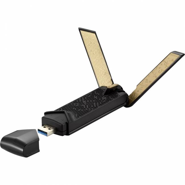 Адаптер Адаптер Asus USB-AX56 (90IG06H0-MO0R00) — для бизнеса и офиса Адаптер Адаптер Asus USB-AX56 (90IG06H0-MO0R00) — для бизнеса и офиса