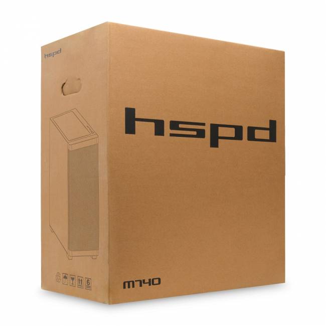 Корпус без блока питания HSPD M740-TGWH — для бизнеса и офиса Корпус без блока питания HSPD M740-TGWH — для бизнеса и офиса