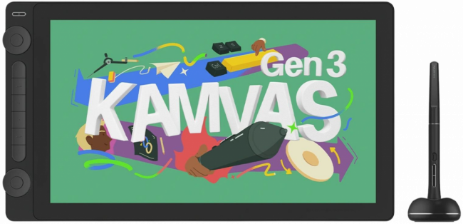 Интерактивный дисплей Хайон (Huion) KAMVAS 16 Gen 3 Black — для бизнеса и офиса Интерактивный дисплей Хайон (Huion) KAMVAS 16 Gen 3 Black — для бизнеса и офиса