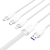 Кабель Vention 3 в 1 USB 2.0 AM/ Micro-B, USB-C, Lightning M - 1.5м. Белый 6A, шт. Vention CTRWG — для бизнеса и офиса Кабель Vention 3 в 1 USB 2.0 AM/ Micro-B, USB-C, Lightning M - 1.5м. Белый 6A, шт. Vention CTRWG — для бизнеса и офиса