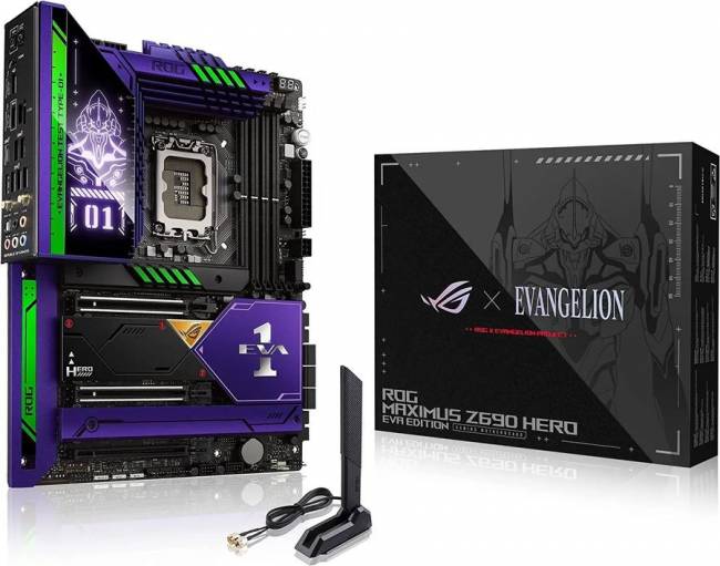 Материнская плата ASUS ROG MAXIMUS Z690 HERO EVA — для бизнеса и офиса Материнская плата ASUS ROG MAXIMUS Z690 HERO EVA — для бизнеса и офиса