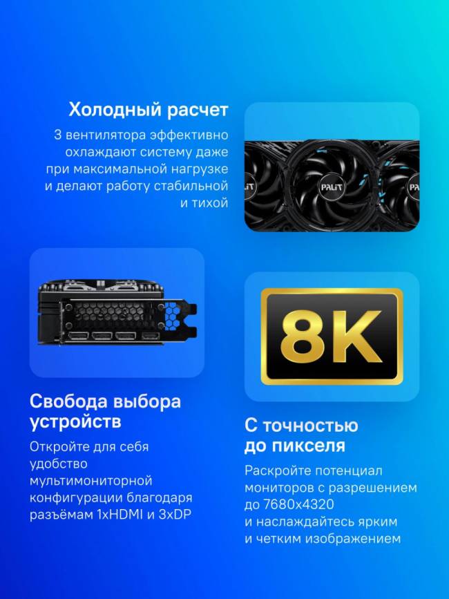 Видеокарта Palit NE75080S19T2-GB2031A — для бизнеса и офиса