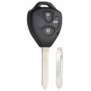 Корпус ключа TOYOTA 3 кнопки TOYO-19 TOY47 с лого