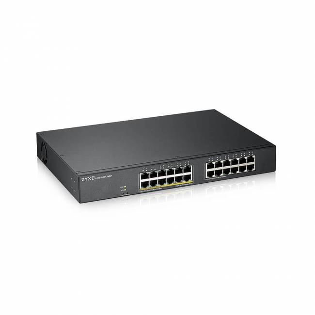 Коммутатор Zyxel GS1900-24EP — для бизнеса и офиса Коммутатор Zyxel GS1900-24EP — для бизнеса и офиса
