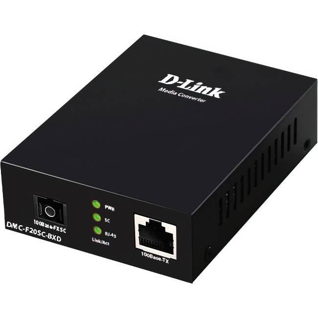 Трансивер D-Link DMC-F20SC-BXD/B1A — для бизнеса и офиса Трансивер D-Link DMC-F20SC-BXD/B1A — для бизнеса и офиса