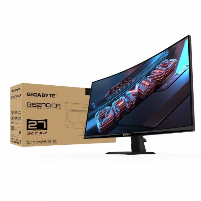Монитор 27" Gigabyte 20VM0-GS27QCABM-1EUR/20VM0-GS27QCABM-2EU — для бизнеса и офиса Монитор 27" Gigabyte 20VM0-GS27QCABM-1EUR/20VM0-GS27QCABM-2EU — для бизнеса и офиса