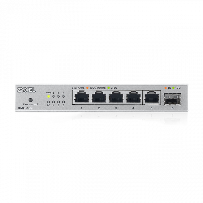 Коммутатор Zyxel XMG-105 — для бизнеса и офиса Коммутатор Zyxel XMG-105 — для бизнеса и офиса