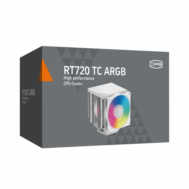 Кулер для процессора PCCooler CPU Cooler RT720 TC ARGB WH WHITE — для бизнеса и офиса