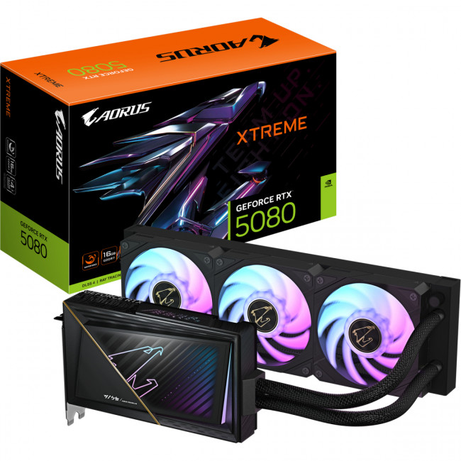 Видеокарта Gigabyte GV-N5080AORUSX W-16GD — для бизнеса и офиса Видеокарта Gigabyte GV-N5080AORUSX W-16GD — для бизнеса и офиса