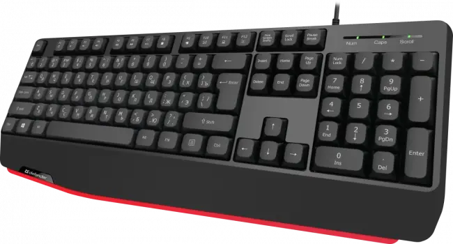 Defender Проводная клавиатура Atom HB-546 RU,черный,104+FN,1.8м Defender 45546 — для бизнеса и офиса