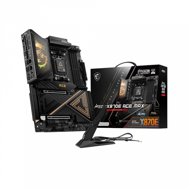 Материнская плата MSI MEG X870E ACE MAX — для бизнеса и офиса Материнская плата MSI MEG X870E ACE MAX — для бизнеса и офиса