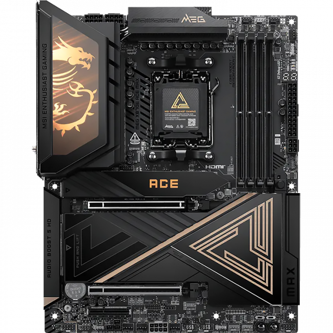 Материнская плата MSI MEG X870E ACE MAX — для бизнеса и офиса Материнская плата MSI MEG X870E ACE MAX — для бизнеса и офиса