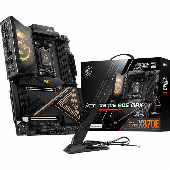 Материнская плата MSI MEG X870E ACE MAX — для бизнеса и офиса Материнская плата MSI MEG X870E ACE MAX — для бизнеса и офиса