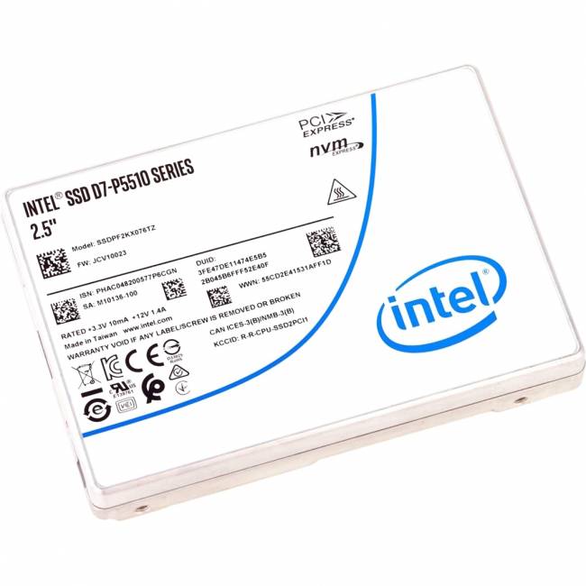 Твердотельный накопитель Intel SSD D7-P5510 Series, 3.84TB (SSDPF2KX038TZ01) — для бизнеса и офиса Твердотельный накопитель Intel SSD D7-P5510 Series, 3.84TB (SSDPF2KX038TZ01) — для бизнеса и офиса