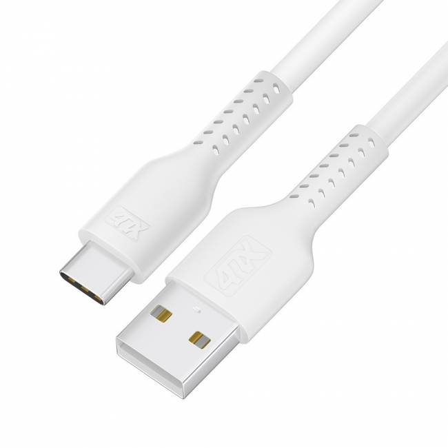 Кабель 0.5m TypeC, QC, белый, белый ПВХ 4PH-R90120 — для бизнеса и офиса Кабель 0.5m TypeC, QC, белый, белый ПВХ 4PH-R90120 — для бизнеса и офиса