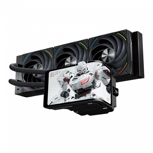 Водяное охлаждение для процессора Thermalright Wonder Vision 360 Turbo Black — для бизнеса и офиса Водяное охлаждение для процессора Thermalright Wonder Vision 360 Turbo Black — для бизнеса и офиса