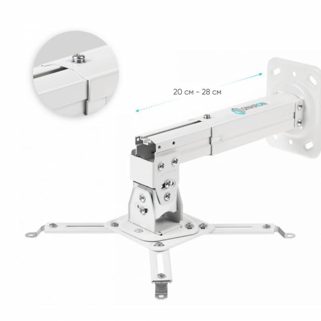Кронштейн настенный для проектора ONKRON ONKRON ONKRON K3A WHITE — для бизнеса и офиса Кронштейн настенный для проектора ONKRON ONKRON ONKRON K3A WHITE — для бизнеса и офиса
