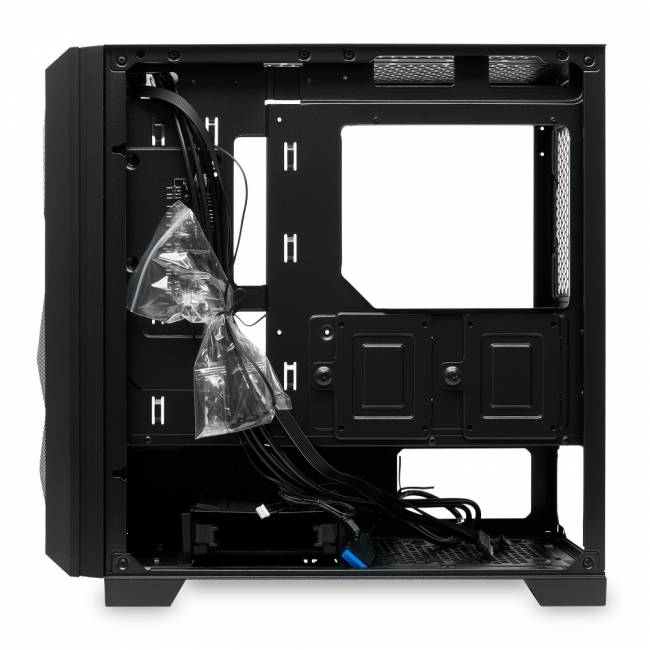 Корпус без блока питания HSPD M340-TGBK — для бизнеса и офиса Корпус без блока питания HSPD M340-TGBK — для бизнеса и офиса