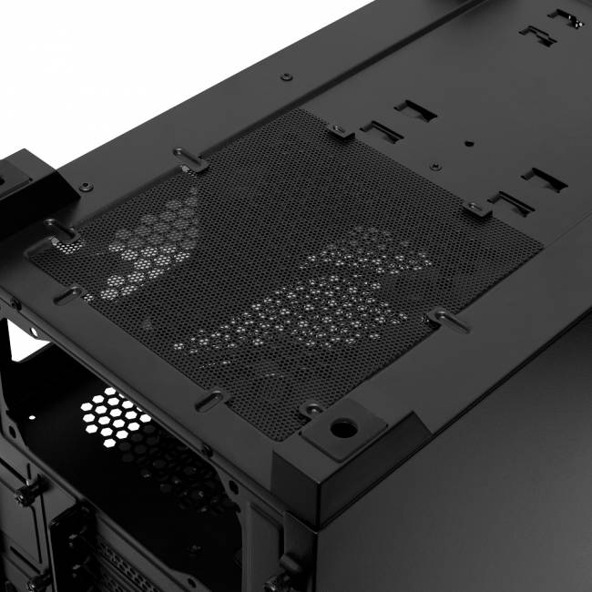 Корпус без блока питания HSPD M340-TGBK — для бизнеса и офиса Корпус без блока питания HSPD M340-TGBK — для бизнеса и офиса