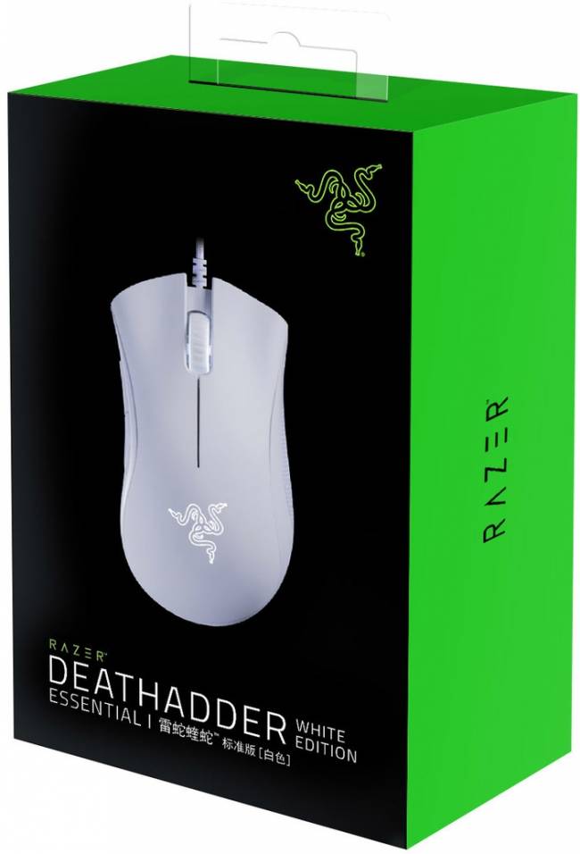 Игровая мышь DeathAdder Essential - White Ed. Razer DeathAdder Essential — для бизнеса и офиса Игровая мышь DeathAdder Essential - White Ed. Razer DeathAdder Essential — для бизнеса и офиса