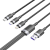 Кабель Vention 3 в 1 USB 2.0 AM/ Micro-B, USB-C, Lightning M - 1.5м. Черный 6A, шт. Vention CTRBG — для бизнеса и офиса Кабель Vention 3 в 1 USB 2.0 AM/ Micro-B, USB-C, Lightning M - 1.5м. Черный 6A, шт. Vention CTRBG — для бизнеса и офиса