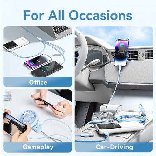 Кабель Vention 3 в 1 USB 2.0 AM/ Micro-B, USB-C, Lightning M - 1.5м. Черный 6A, шт. Vention CTRBG — для бизнеса и офиса Кабель Vention 3 в 1 USB 2.0 AM/ Micro-B, USB-C, Lightning M - 1.5м. Черный 6A, шт. Vention CTRBG — для бизнеса и офиса