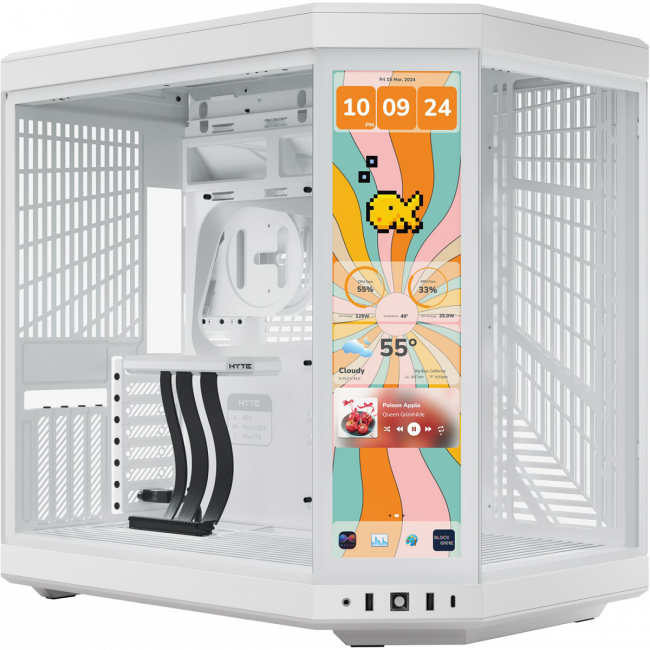 Корпус без блока питания HYTE Y70 Touch Infinite (CS-HYTE-Y70TTI-WW) — для бизнеса и офиса Корпус без блока питания HYTE Y70 Touch Infinite (CS-HYTE-Y70TTI-WW) — для бизнеса и офиса
