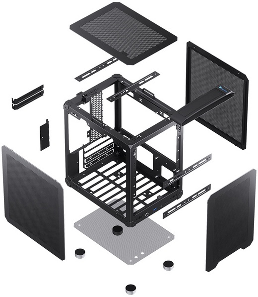 Корпус без блока питания JONSBO C6 Handle Black — для бизнеса и офиса Корпус без блока питания JONSBO C6 Handle Black — для бизнеса и офиса