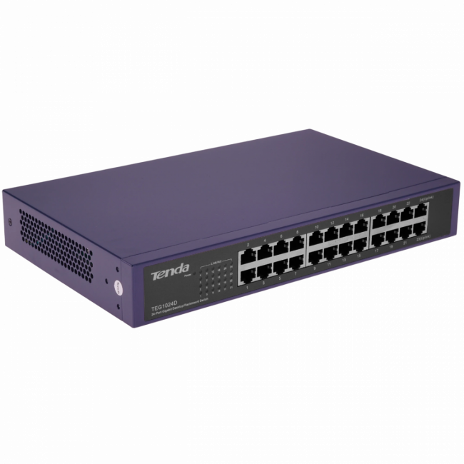 Коммутатор Tenda TEG1024D — для бизнеса и офиса Коммутатор Tenda TEG1024D — для бизнеса и офиса