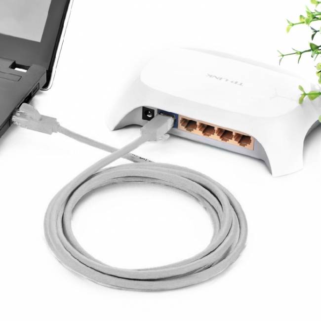 Greenconnect Патч-корд прямой 5.0m, UTP кат.5e, серый, позолоченные контакты, 24 AWG, литой, GCR-LNC03-5.0m, ethernet high speed 1 Гбит/с, RJ45, T568B Greenconnect RJ45(m) - RJ45(m) Cat. 5e U/UTP PVC 5м серый — для бизнеса и офиса