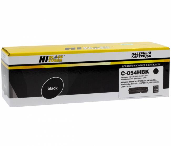 Картридж Hi-Black (HB-№054H BK) для Canon i-SENSYS LBP621Cw/622/623/ imageCLASS MF642Cdw, Bk, 3,1K — для бизнеса и офиса Картридж Hi-Black (HB-№054H BK) для Canon i-SENSYS LBP621Cw/622/623/ imageCLASS MF642Cdw, Bk, 3,1K — для бизнеса и офиса