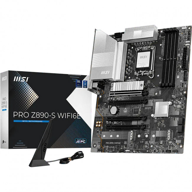 Материнская плата MSI PRO Z890-S WIFI6E — для бизнеса и офиса