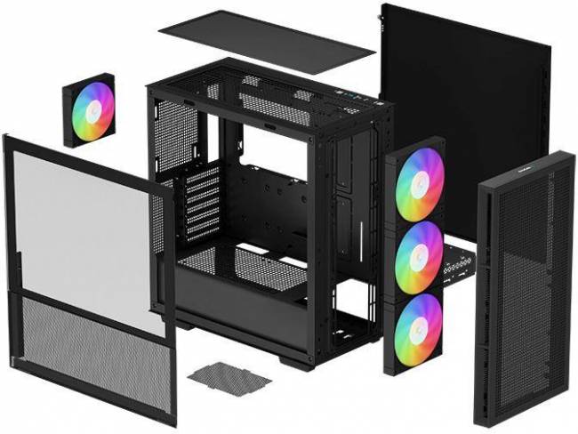 Корпус Deepcool R-CH560-BKAPE4-G-1 — для бизнеса и офиса Корпус Deepcool R-CH560-BKAPE4-G-1 — для бизнеса и офиса