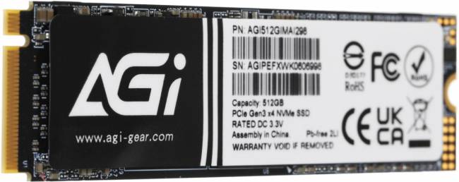 Накопитель SSD AGI TECHNOLOGY CO., LTD AGI512GIMAI298 — для бизнеса и офиса Накопитель SSD AGI TECHNOLOGY CO., LTD AGI512GIMAI298 — для бизнеса и офиса