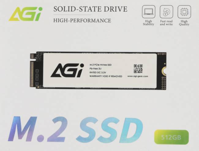 Накопитель SSD AGI TECHNOLOGY CO., LTD AGI512GIMAI298 — для бизнеса и офиса Накопитель SSD AGI TECHNOLOGY CO., LTD AGI512GIMAI298 — для бизнеса и офиса