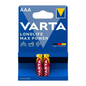 Батарейка Varta LONGLIFE MAX POWER (MAX TECH) LR03 AAA BL2 Alkaline 1.5V (4703) (2/20/100) Батарейка Varta LONGLIFE MAX POWER (MAX TECH) LR03 AAA BL2 Alkaline 1.5V (4703) (2/20/100) (04703101412)