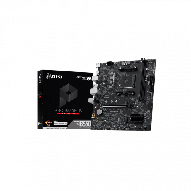 Материнская плата MSI PRO B550M-B — для бизнеса и офиса Материнская плата MSI PRO B550M-B — для бизнеса и офиса