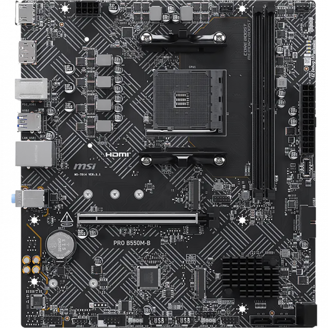 Материнская плата MSI PRO B550M-B — для бизнеса и офиса Материнская плата MSI PRO B550M-B — для бизнеса и офиса