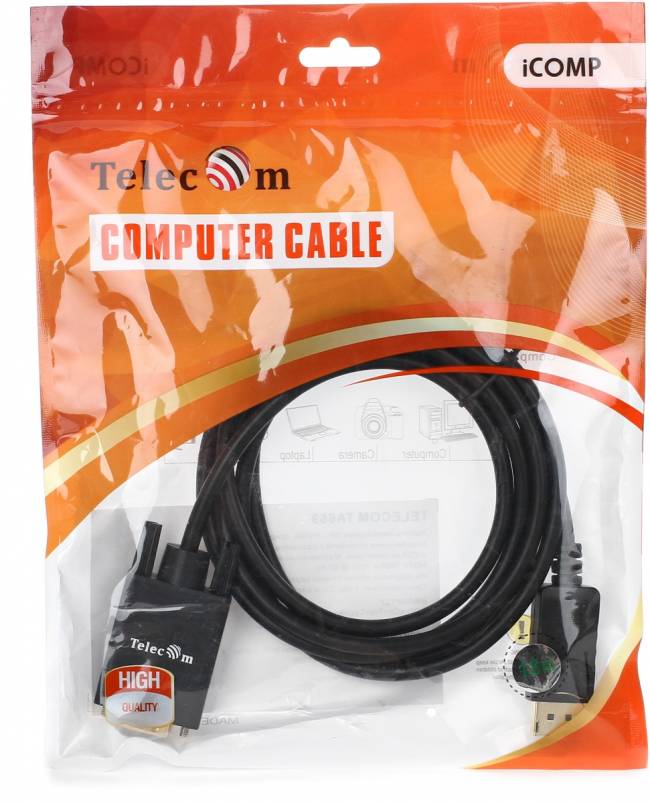 Кабель-переходник DP --> VGA_M/M 1,8м Telecom <TA669-1.8M> Telecom DP --> VGA_M/M 1,8м — для бизнеса и офиса Кабель-переходник DP --> VGA_M/M 1,8м Telecom <TA669-1.8M> Telecom DP --> VGA_M/M 1,8м — для бизнеса и офиса