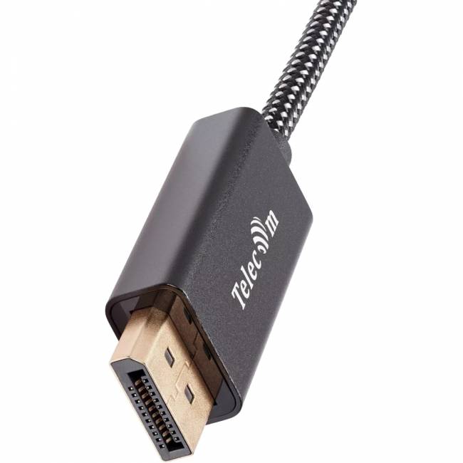 Кабель-адаптер USB Type-Cm --> DP(m) 4K@120Hz 8K@60Hz, 1.8m Telecom <TCC020M-1.8M> Адаптер-переходник Telecom USB Type C M/DisplayPort M (TCC020M-1.8M) — для бизнеса и офиса