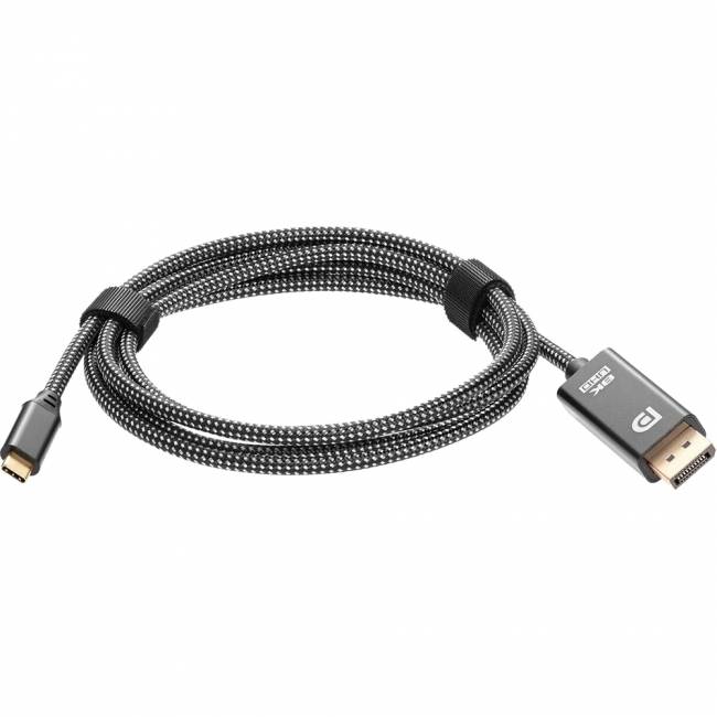 Кабель-адаптер USB Type-Cm --> DP(m) 4K@120Hz 8K@60Hz, 1.8m Telecom <TCC020M-1.8M> Адаптер-переходник Telecom USB Type C M/DisplayPort M (TCC020M-1.8M) — для бизнеса и офиса
